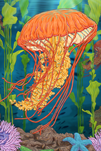 Load image into Gallery viewer, Jellyfish Canvas