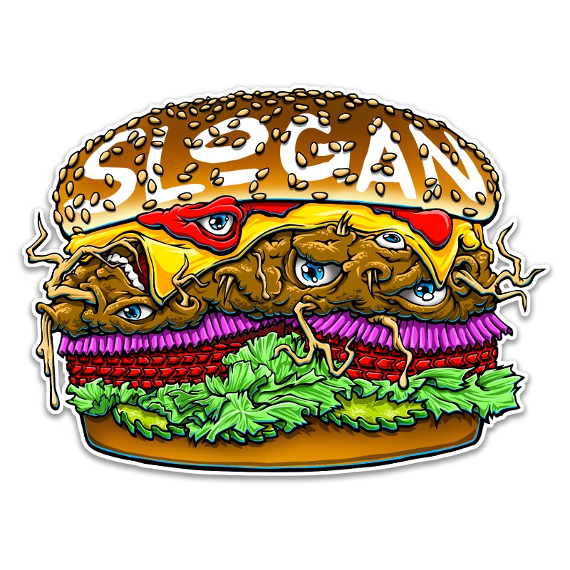 Mystery Burger Sticker