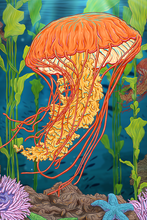 Load image into Gallery viewer, Jellyfish Canvas
