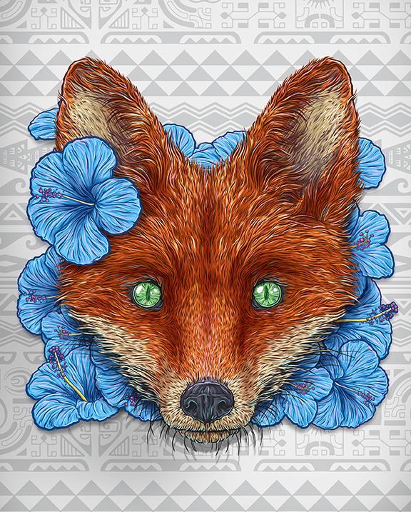 Island Fox Canvas